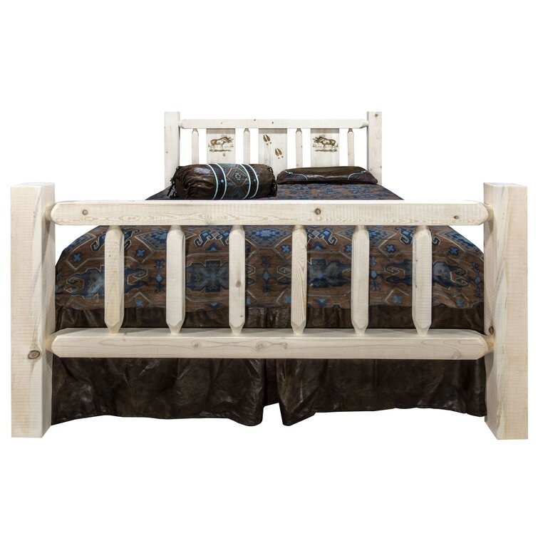 Loon Peak® Abella Solid Wood Low Profile Standard Bed Wayfairca